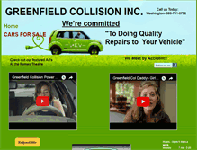 Tablet Screenshot of greenfieldcollision.com